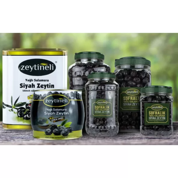 Zeytineli Yağlı Salamura Siyah Zeytin (10 KG)